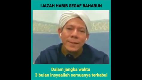 Ijazah Sholawat Busyro Habib Segaf Baharun Youtube