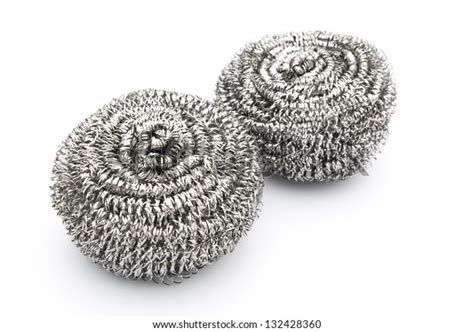 Two Steel Wool Dishwashing On White Stock Photo 132428360 Shutterstock