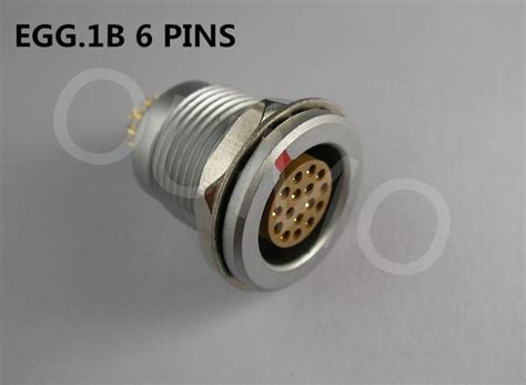 EGG 1B 306 CLL LEMO 6 PINS Connector Socket Metal Push Pull Electrical