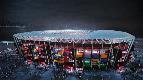 Mundial Qatar 2022 El Primer Estadio Hecho Con Contenedores Para Usarlo En Cualquier Parte Del