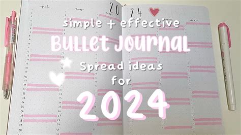 Simple Yearly Bullet Journal Spreads For Beginners Tutorial