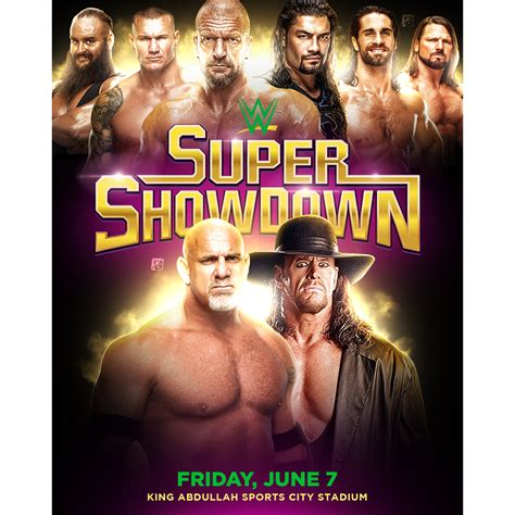 Custom WWE Super ShowDown 2019 Poster Design. Thoughts? : r/SquaredCircle