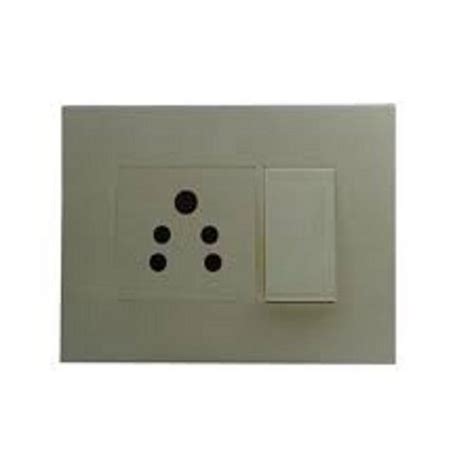 Inch Volt Rectangular Plastic White Anchor Electrical Switch