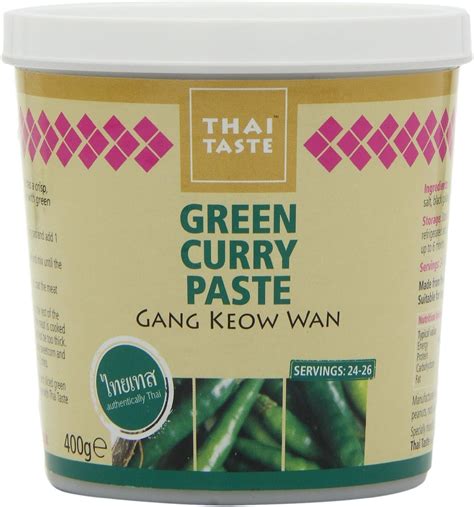 Thai Taste Green Curry Paste 400g Pack Of 4 Uk Health And Personal Care