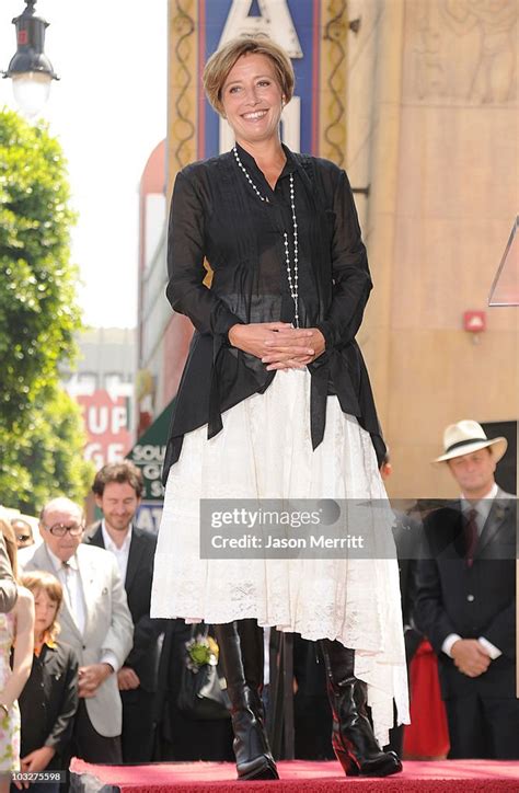actress emma thompson   hollywood walk  fame star ceremony