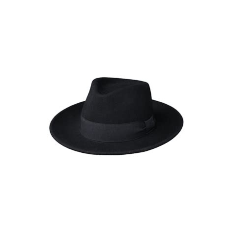 Chapeau Fedora Messine Feutre Laine Noir Traclet Reference