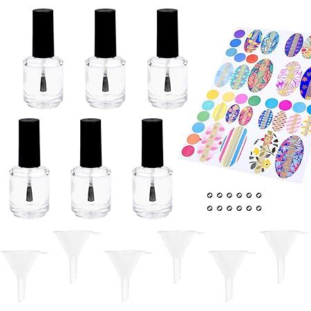 BENECREAT 24PCS 5ml Leere Nagellackflaschen Transparente