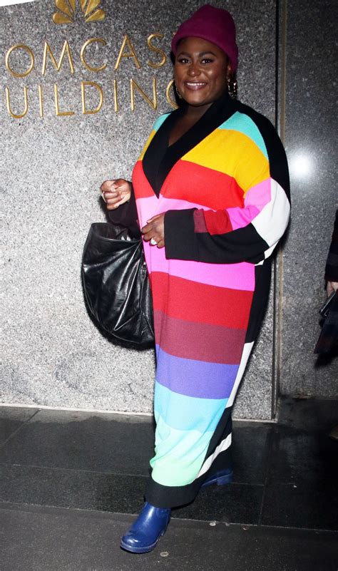 Danielle Brooks Arrives At Late Night With Seth Meyers In New York