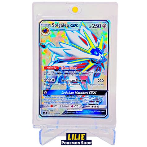 Jual Solgaleo GX SR Pokemon TCG Indonesia Jakarta Timur Lilie