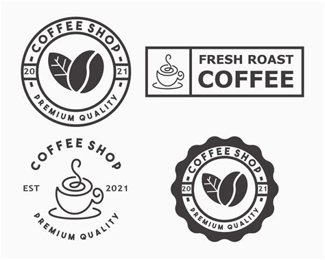 Coffee Shop Logo Design Template Eco Bio Natural Concept Logo