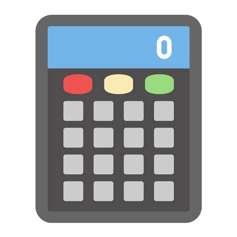 Premium Vector Calculator Flat Illustration