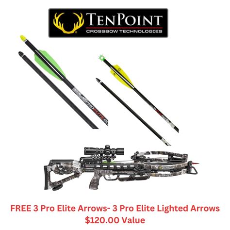 TENPOINT TURBO S1 VEKTRA FREE 3 PRO ELITE ARROWS 3 LIGHTED PRO ELITE