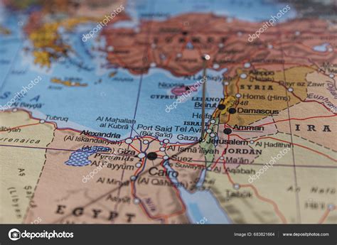 Jerusalem Israel 2023 October Gaza Map Israel Palestine Geopolitical Map – Stock Editorial Photo ...