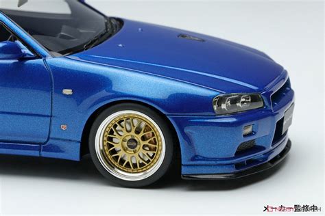 Nissan Skyline GT R BNR34 V Spec II 2000 BBS LM Wheel Bayside Blue