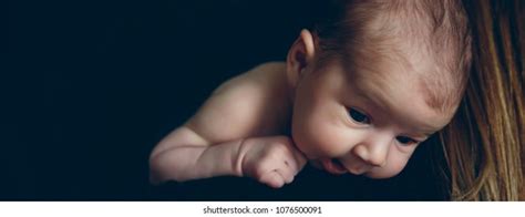 Nude Baby Girl Holding On Her Stock Photo Shutterstock