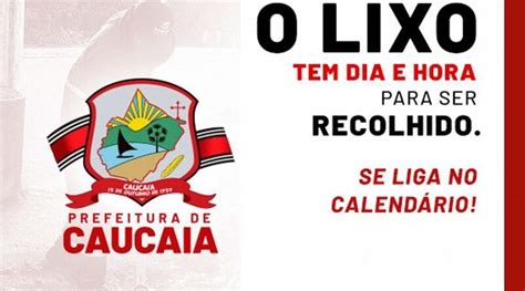 Prefeitura de Caucaia divulga calendário de coleta de lixo domiciliar