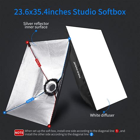 Buy Neewer W Photo Studio Strobe Flash And Softbox Lighting Kit