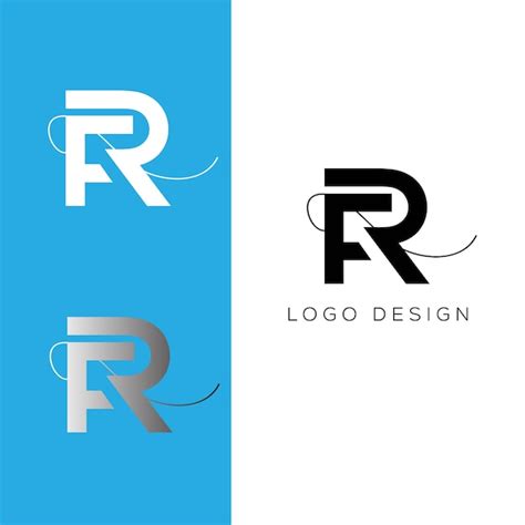 Premium Vector Rf Initial Letter Logo Design