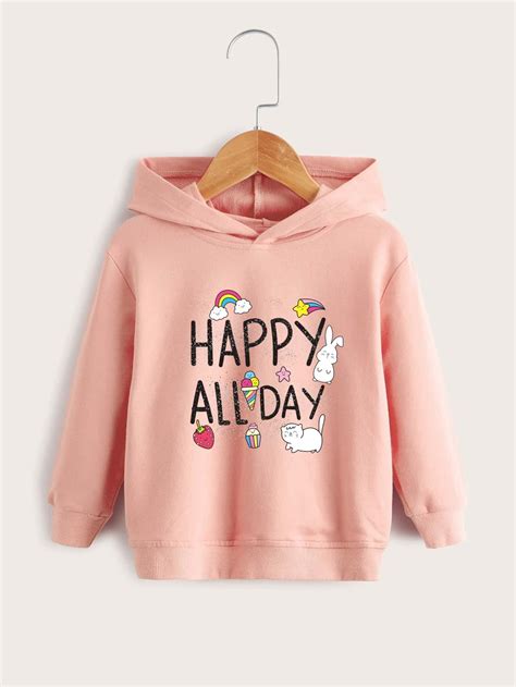 Cute Cartoon Hoodie For Toddler Girls