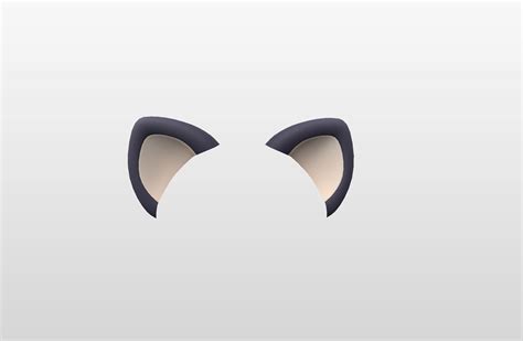 Black Cat Ears 3d Model Cgtrader