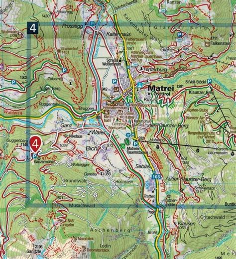 Schobergruppe Sk Adana Mapa Turystyczna