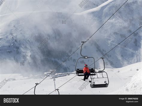 Chairlift Snowboarder Image And Photo Free Trial Bigstock