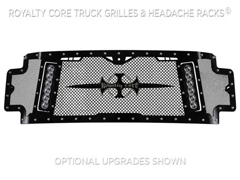 Ford Super Duty 2017 2019 Rcx Explosive Dual Led Full Grille Replacement Stock