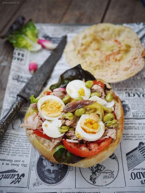 Pan Bagnat la vraie recette du pain garni niçois