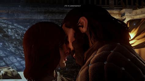 Dragon Age Inquisition Blackwall Romance First Kiss Dalish Elf Primer Beso Hd Español Youtube