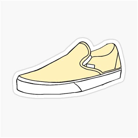 Yellow Vans Sticker Sticker By Kallimcrae Redbubble