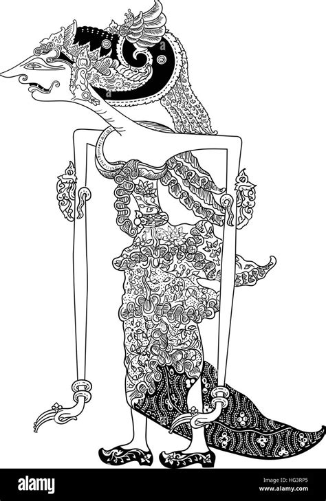 Gambar Wayang Arjuna Hitam Putih 56 Koleksi Gambar