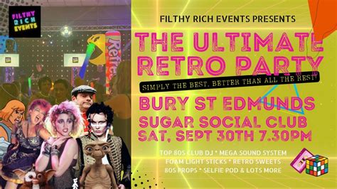 Bury St Edmunds 80s Party Night Tickets British Sugar Sports And