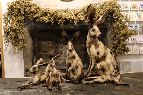 Ceramic Hares Lancashire Bumblebee Gallery