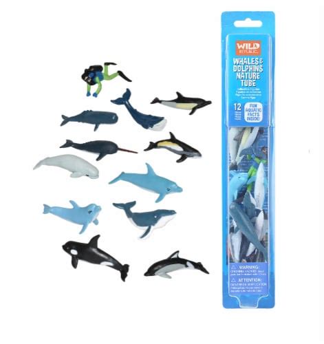 Wild Republic Nature Tube Whale And Dolphin Figurines 12 Pieces 13