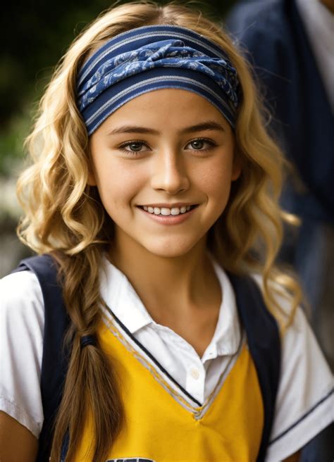 Lexica 11 Yo Girl Blonde Latina Orphan Black Bandana On Head Smile