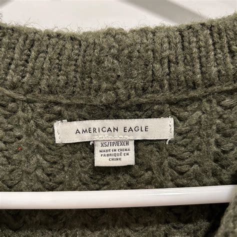 Super Soft Dark Green American Eagle Chunky Grandpa Depop