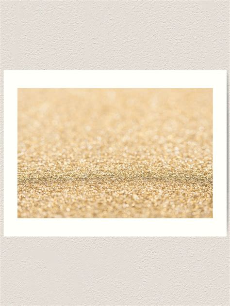 Soft Gold Faux Glitter Sparkles Art Print For Sale By Pldesign