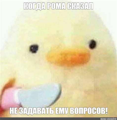 Мем: "КОГДА РОМА СКАЗАЛ НЕ ЗАДАВАТЬ ЕМУ ВОПРОСОВ!" - Все шаблоны - Meme ...