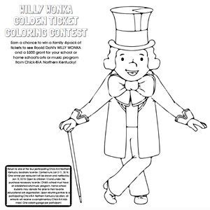 Willie Wonka Coloring Pages