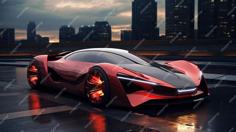 Premium Ai Image Electrifying Elegance Futuristic Ev Hypercar A