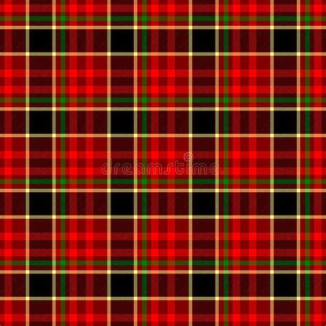 Red Check Diamond Tartan Scot Plaid Fabric Material Seamless Pattern