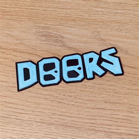 Roblox Doors Inspired Logo Bookmark 3d Printed Gamer Kid Etsy Israel