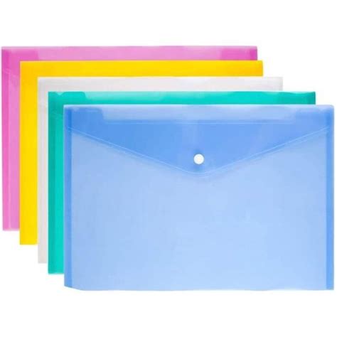 Lot De Pochettes En Plastique A Pour Documents Cdiscount