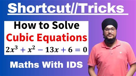 How To Solve Cubic Equations Shortcuttricks Cubic Factorisation