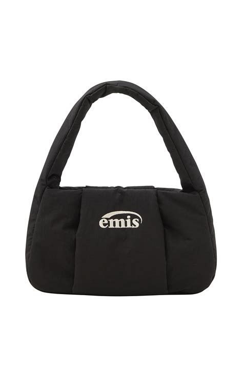 Padded Hobo Bag Black Emis