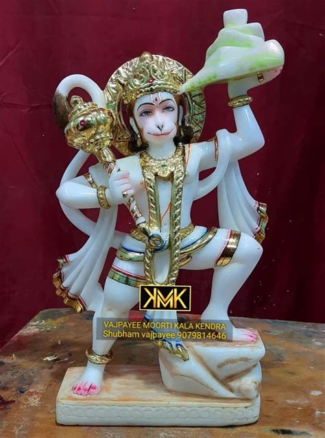 White Marble Hanuman Ji Statue At Rs 75000 Hanuman Marble Statue In