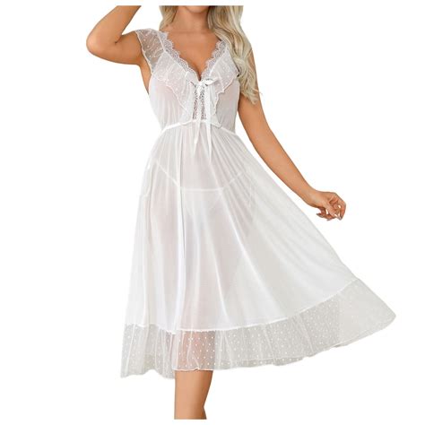 Midwennn Fashion Sexy Lace Underwear Underwear Chiffon Mesh Nightdress Lingerie Bra Sexy