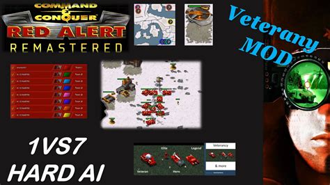 Command Conquer Red Alert Remastered Skirmish 1VS7 EXTRA HARD AI