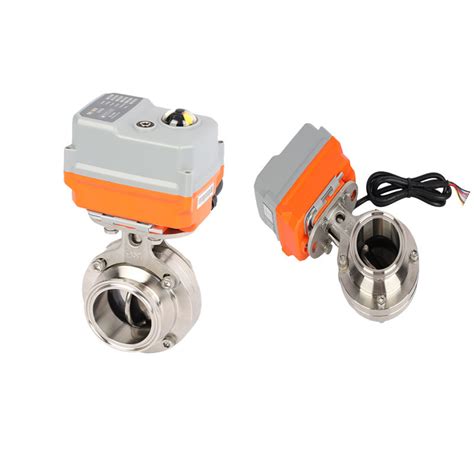 Electric Actuated Butterfly Valve Electric Water Valves Dc24v 110vac 1 2 Ball Valve With