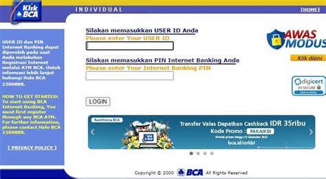 Cara Aktivasi Klikbca Daftar Login Dan Biaya Adminnya